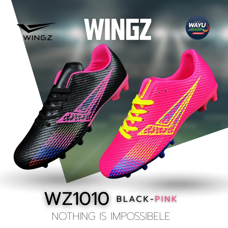 ( รองเท้าสตั๊ด WINGZ ) รุ่น 1010 Sport หนัง PU สังเคราะห์ กีฬา ออกกำลังกาย ฟุตบอล