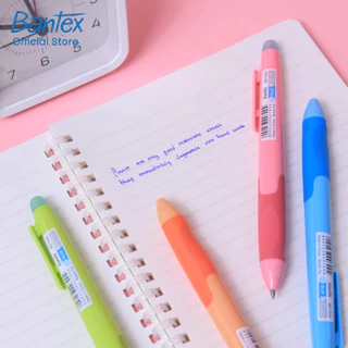 Bantex ปากกาหมึกเจล ลบได้ เส้น 0.5 มม. หมึกดำ น้ำเงิน ปากกาเจล จับถนัดมือ เขียนง่าย Gel Pen