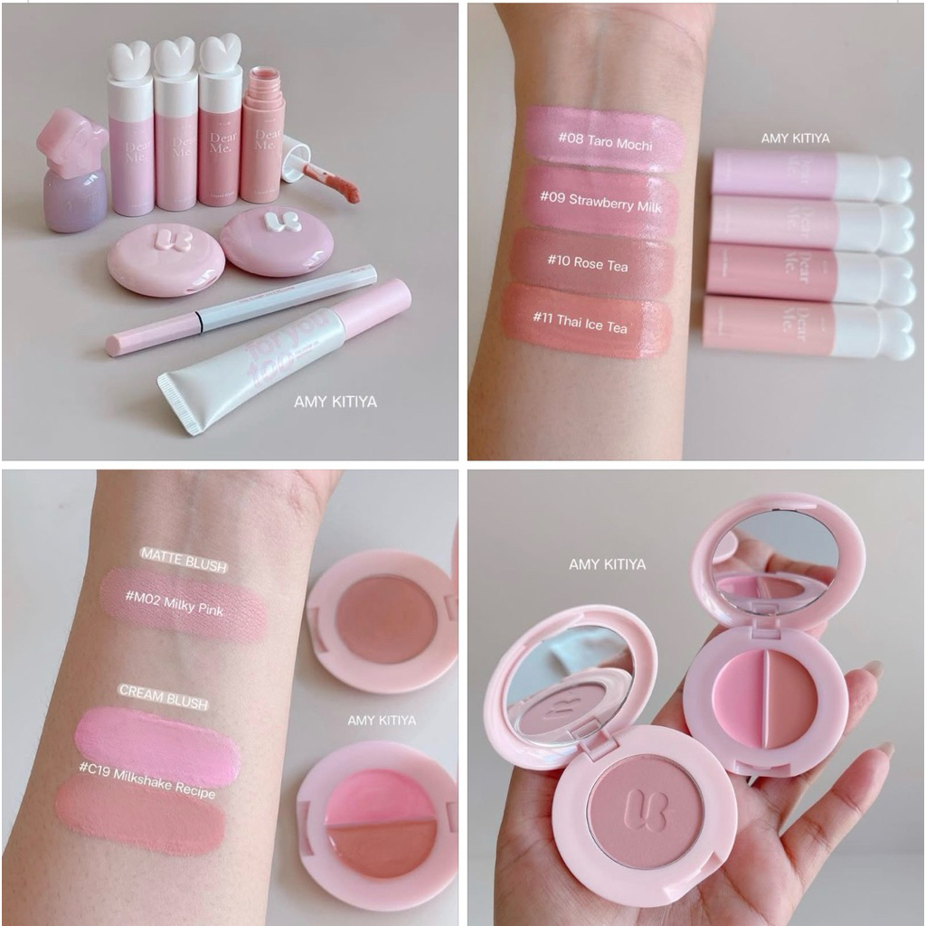 สีนม 4U2 MILKY COLLECTION(Limited Edition) บลัชออน บลัชหูกระต่าย มาสคาร่าคิ้ว ปัดคิ้ว ลิปทิ้นท์ อายไลน์เนอร์ สีนม นัว