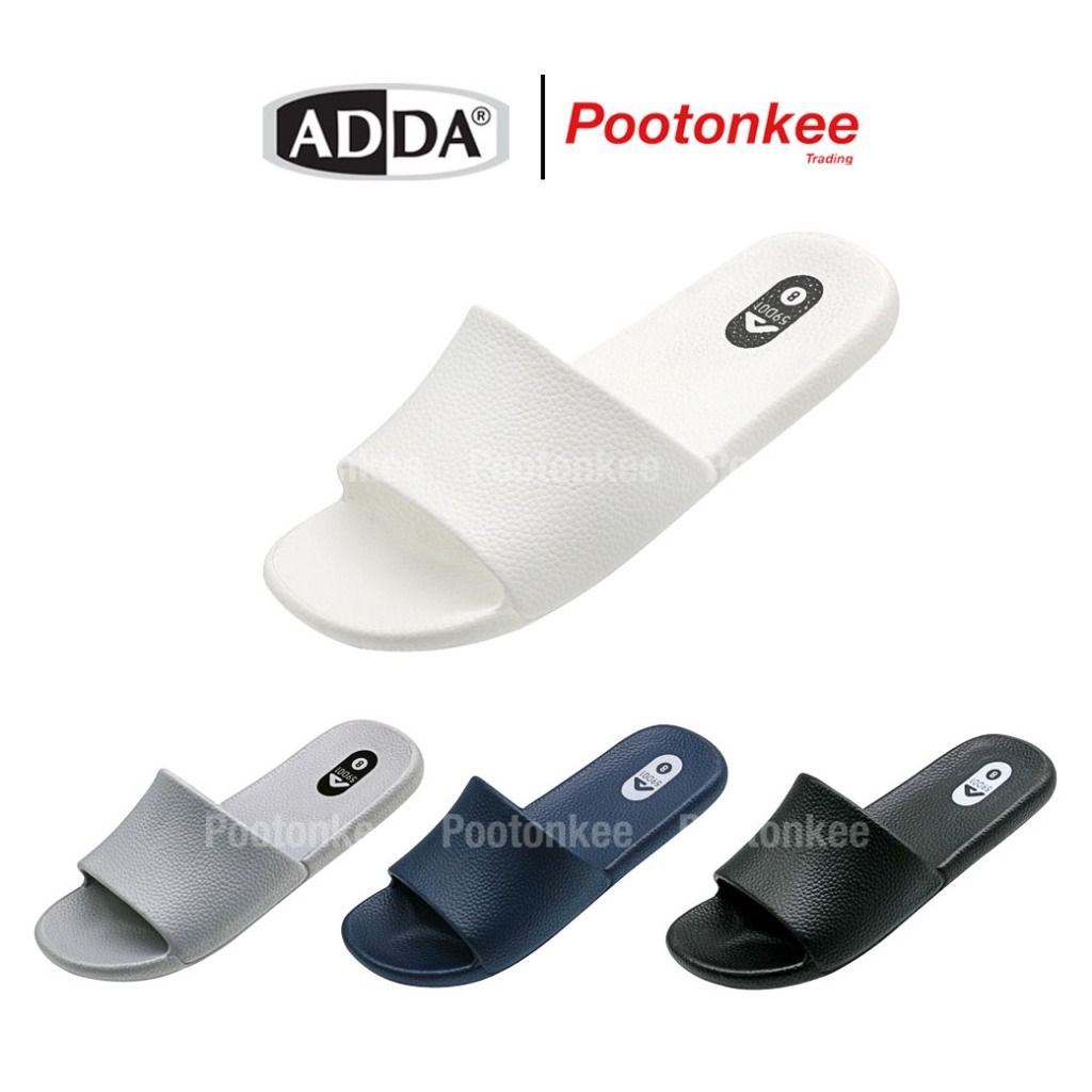 ส่งด่วน!! ADDA รองเท้าแตะ สำหรับผู้ชาย แบบสวม รุ่น 59J01-M1 พื้นนุ่ม น้ำหนักเบา (ไซส์ 7-10)