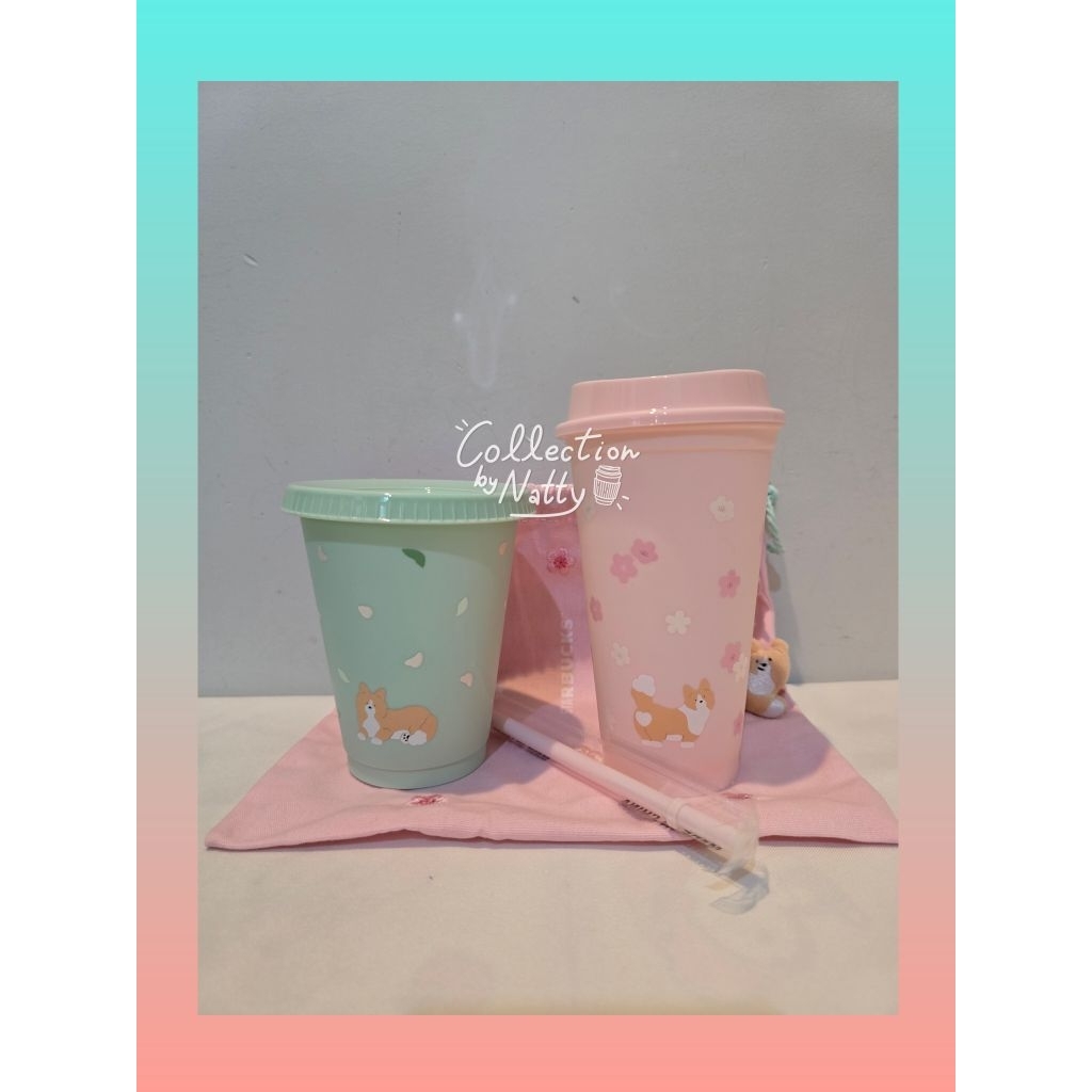 Starbucks Reuse Corgi Blossom Breeze