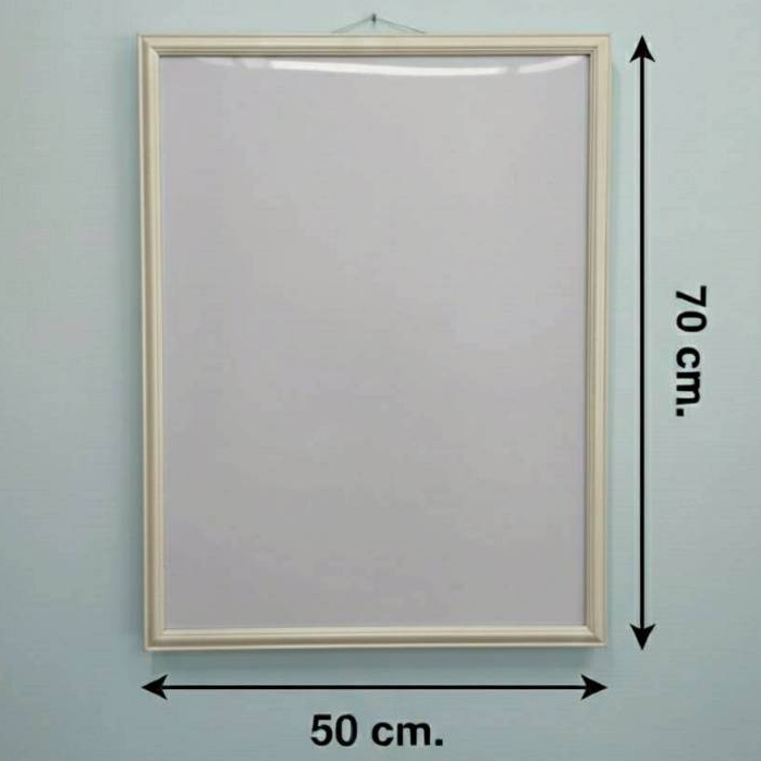 กรอบรูปสีงาช้าง70x50cm. กรอบรูป70x50cm.สีงาช้าง กรอบรูปแขวนผนัง แต่งบ้านสไล์มินิมอล