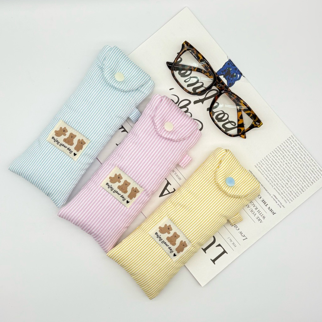 พร้อมส่งกระเป๋าใส่เเว่นตา นุ่มนิ่ม สีน่ารัก