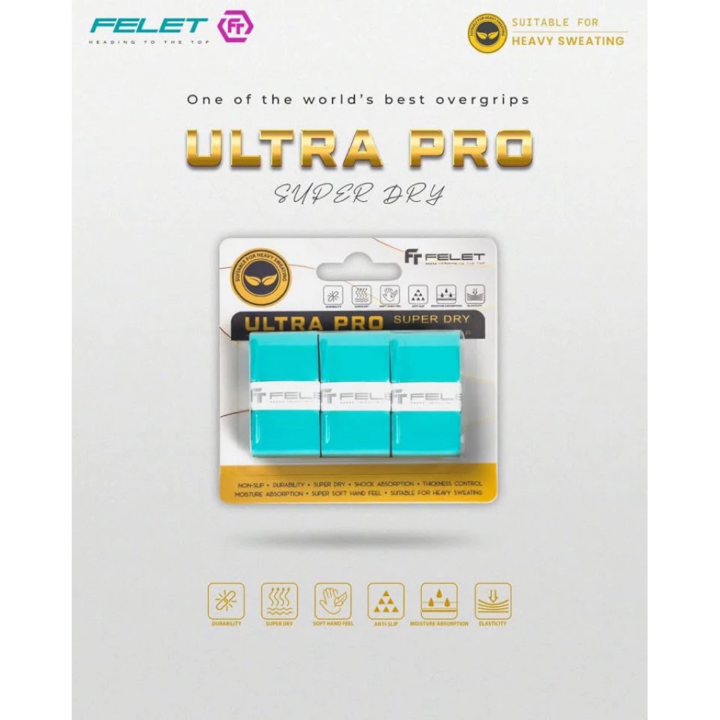 FELET พันด้าม (แบบบาง) แพ็ค 3 ชิ้น รุ่น ULTRA PRO OVER GRIP