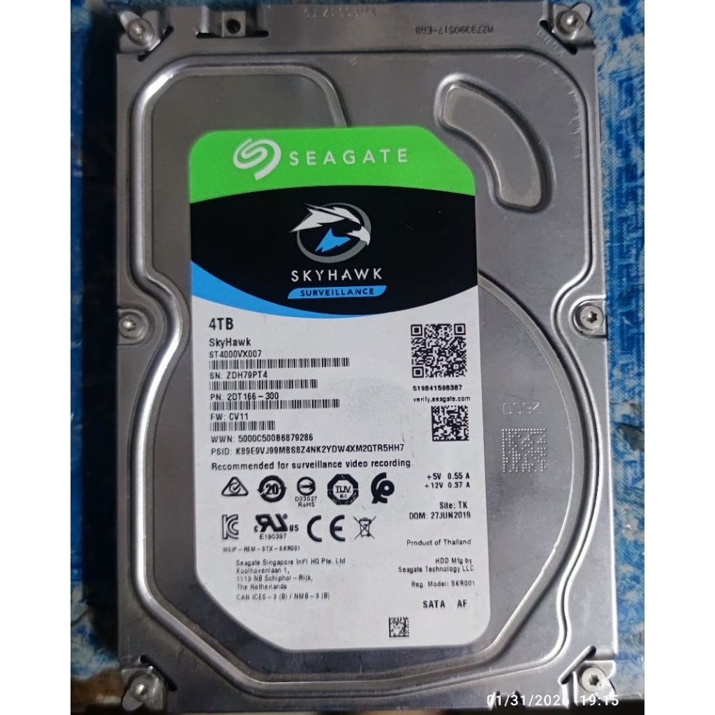Harddisk seagate 4TB มือสองถูก
