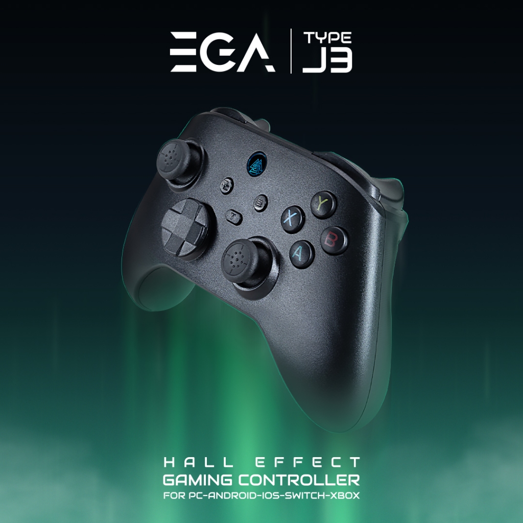 EGA Type-J3 Hall Effect Gaming Controller จอยสติ๊ก จอยเล่นเกมไร้สาย