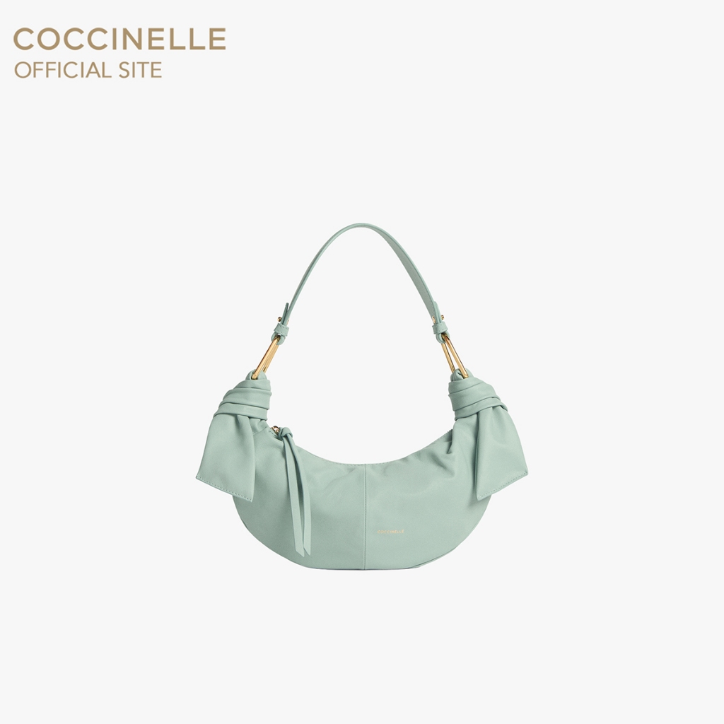 COCCINELLE กระเป๋าโฮโบผู้หญิง รุ่น FUROSHIKI HOBO BAG 130301 สี AQUAMARINE