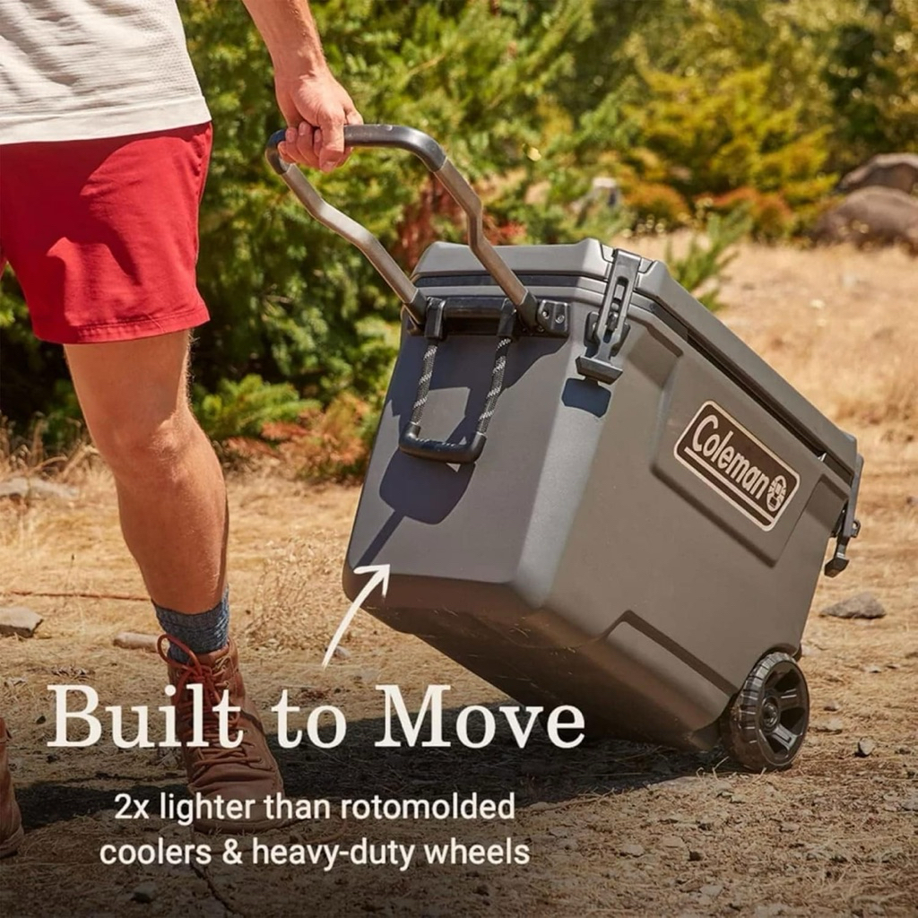 ถังน้ำแข็งColeman Convoy Series 65-Quart Cooler Portable Cooler ออกแบบมาให้เคลื่อนย้ายง่าย ราคา ถูกที่สุด ดีลบีเคเค แกลเลอรีภาพที่ 7