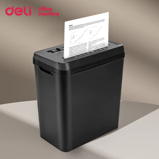 Deli เครื่องทำลายเอกสาร เครื่องย่อยกระดาษ/CD Auto 15L ครั้งละ10p ย่อยละเอียด 6mm Paper Shredder