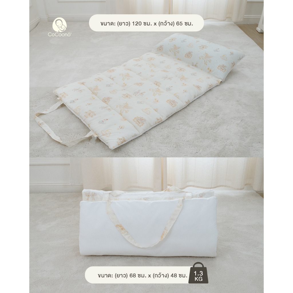 CoCoono Topper ที่นอนพกพาเเบบทอปเปอร์มีรองกันน้ำ กันฉี่ ราคา ถูกที่สุด ดีลบีเคเค แกลเลอรีภาพที่ 7