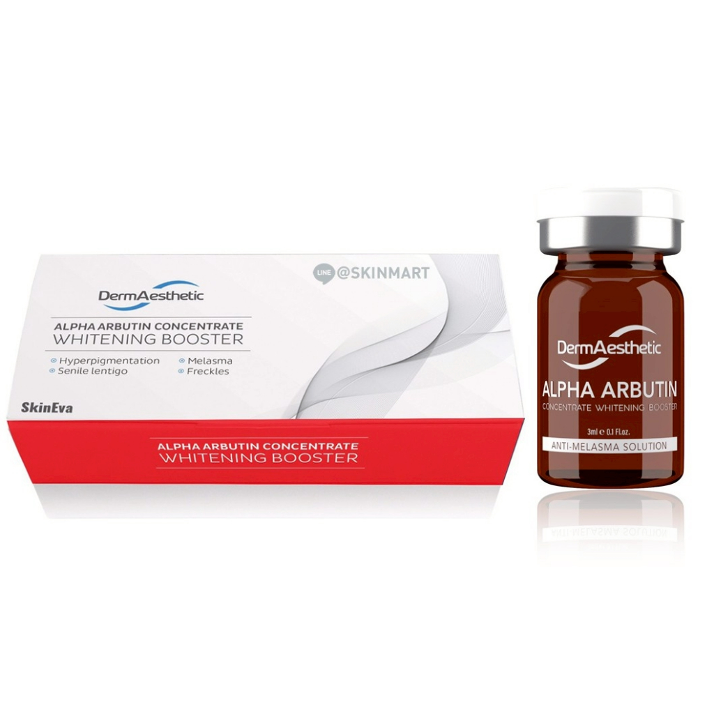 (1ขวด) DermAesthetic Alpha Arbutin Concentrate Whitening Booster ANTI-MELASMA Solution
