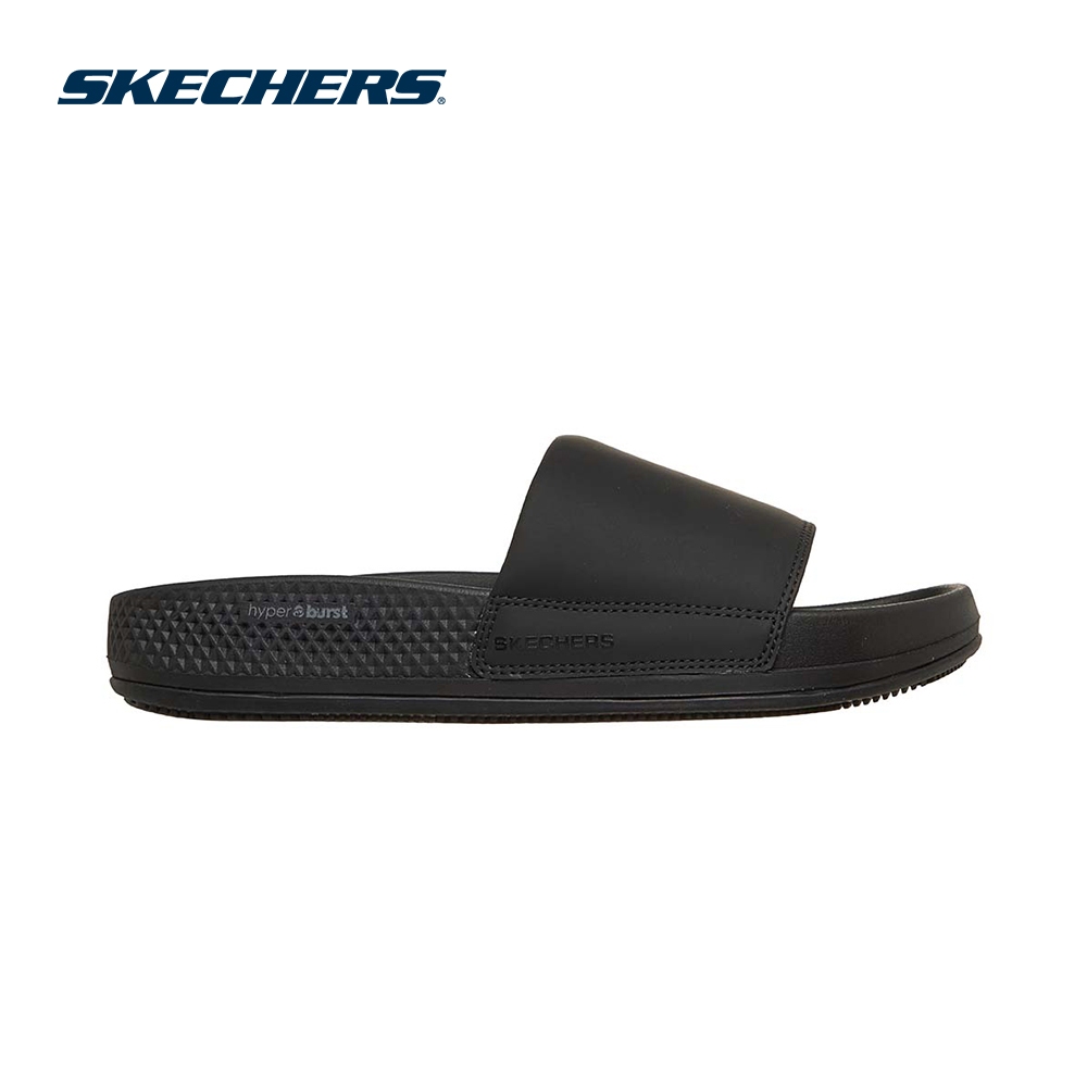 Skechers สเก็ตเชอร์ส รองเท้าแตะผู้หญิง Women O-T-G Arch Fit Hyper Slide Sandals Shoes - 140528-BBK (latest)