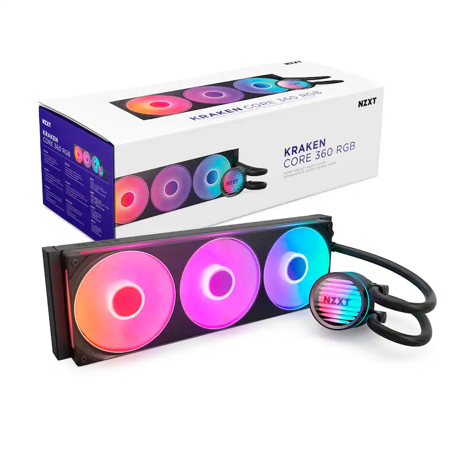 NZXT KRAKEN CORE 360 RGB (RL-KR36C-B1) LIQUID COOLING