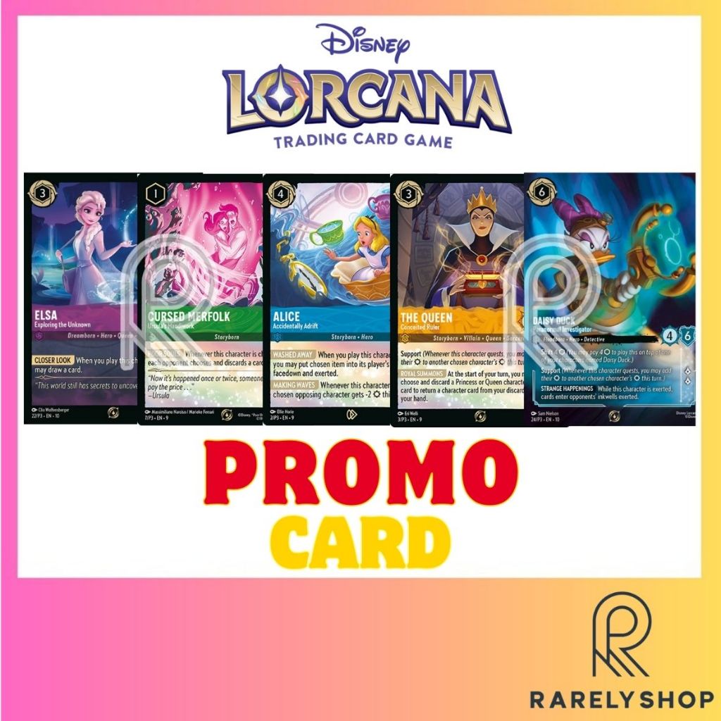 [Disney Lorcana Promo Card] การ์ดดิสนี่ย์ single card โปรโมยิม promo gym
