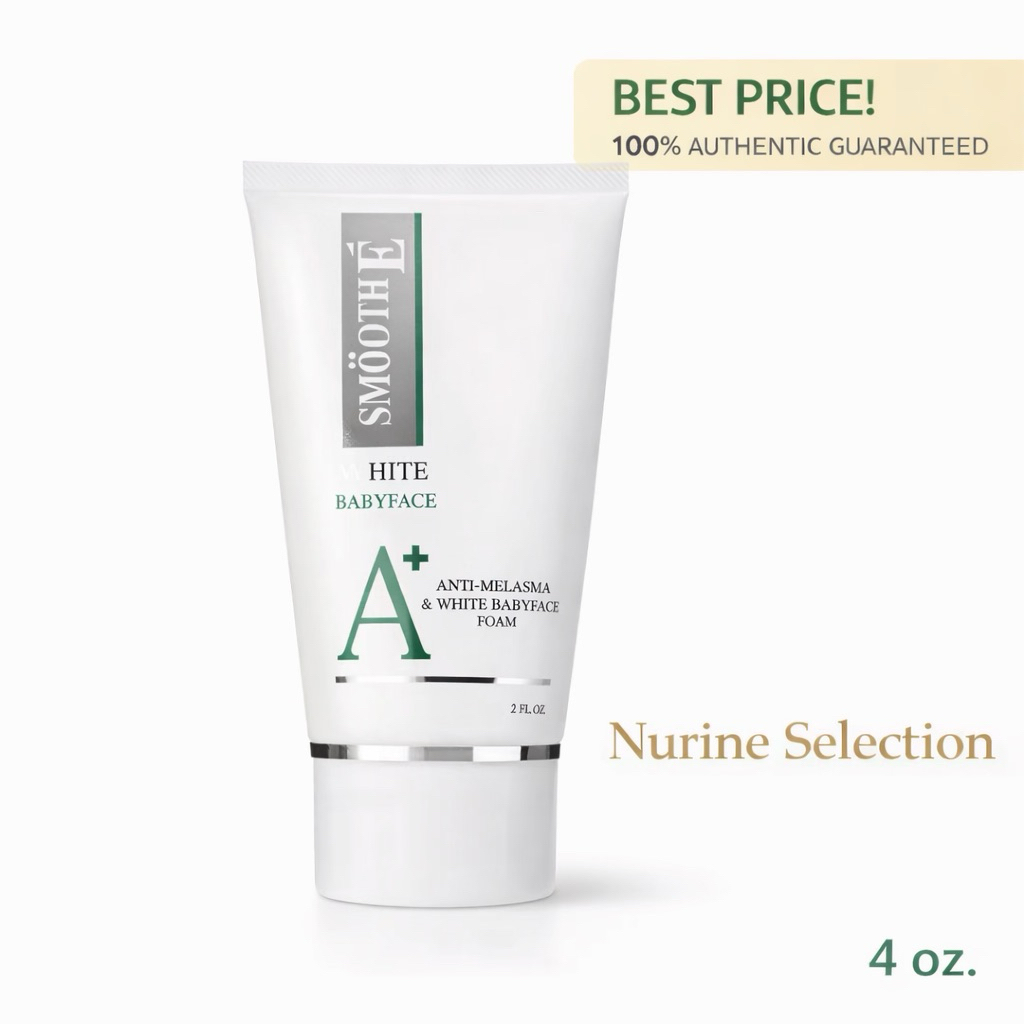 [4 oz.] Smooth E Anti-Melasma & White Babyface foam โฟมล้างหน้าสูตรไม่มีฟอง เพื่อผิวเนียน ดูแลปัญหาฝ้า กระ จุดด่างดำ