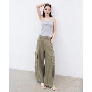 Bave official - Kim Barrel denim กางเกงยีนส์