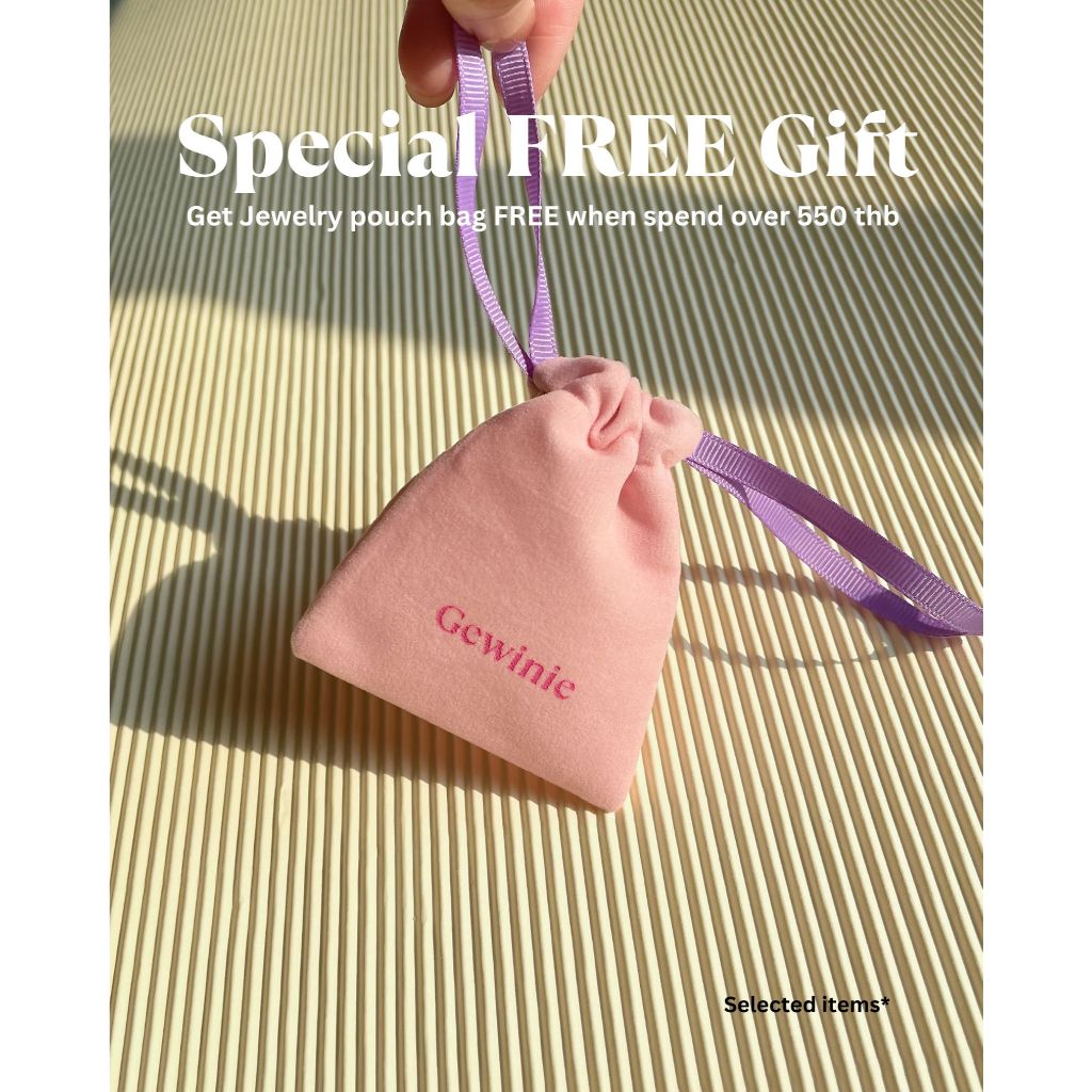 FREE Gewinie.co Jewelry pouch bag รับฟรีถุงใส่จิวเวลรี่