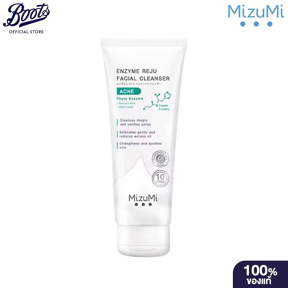 Mizumi มิซึมิ เอนไซม์ รีจู เฟเชียล คลีนเซอร์ แอคเน่ 100 มล.