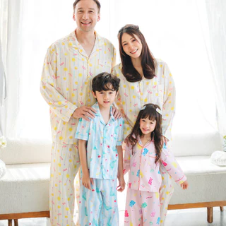 ชุดนอนครอบครัว Bunnybear Jelly Parade Family Set ลายน่ารัก พ่อแม่ลูก คู่รัก พี่น้อง มีไซส์เด็ก-ผู้ใหญ่ ผ้านิ่มใส่สบาย
