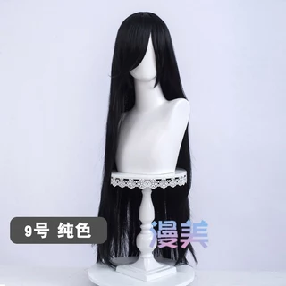 จัดส่งวันเดียวกรุงเท| MANMEI | Black Universal Wig 30cm37cm40cm60cm100cm Styling Practice&Cosplay วิกผมสีดำ