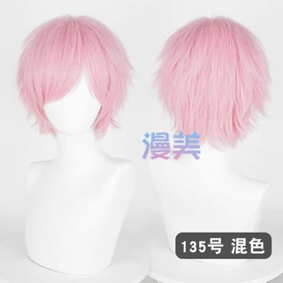 จัดส่งวันเดียวกรุงเทพ | MANMEI | 30cm Universal Short Fluffy Upturned Wig Styling Practice & Cosplay วิกผมคอสเพลย์สั้น