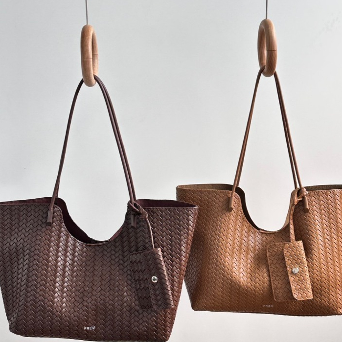 PREM กระเป๋ามินลิ สายสะพายไหล่ แถมกระเป๋าใบเล็กเข้าเซ็ท #77015