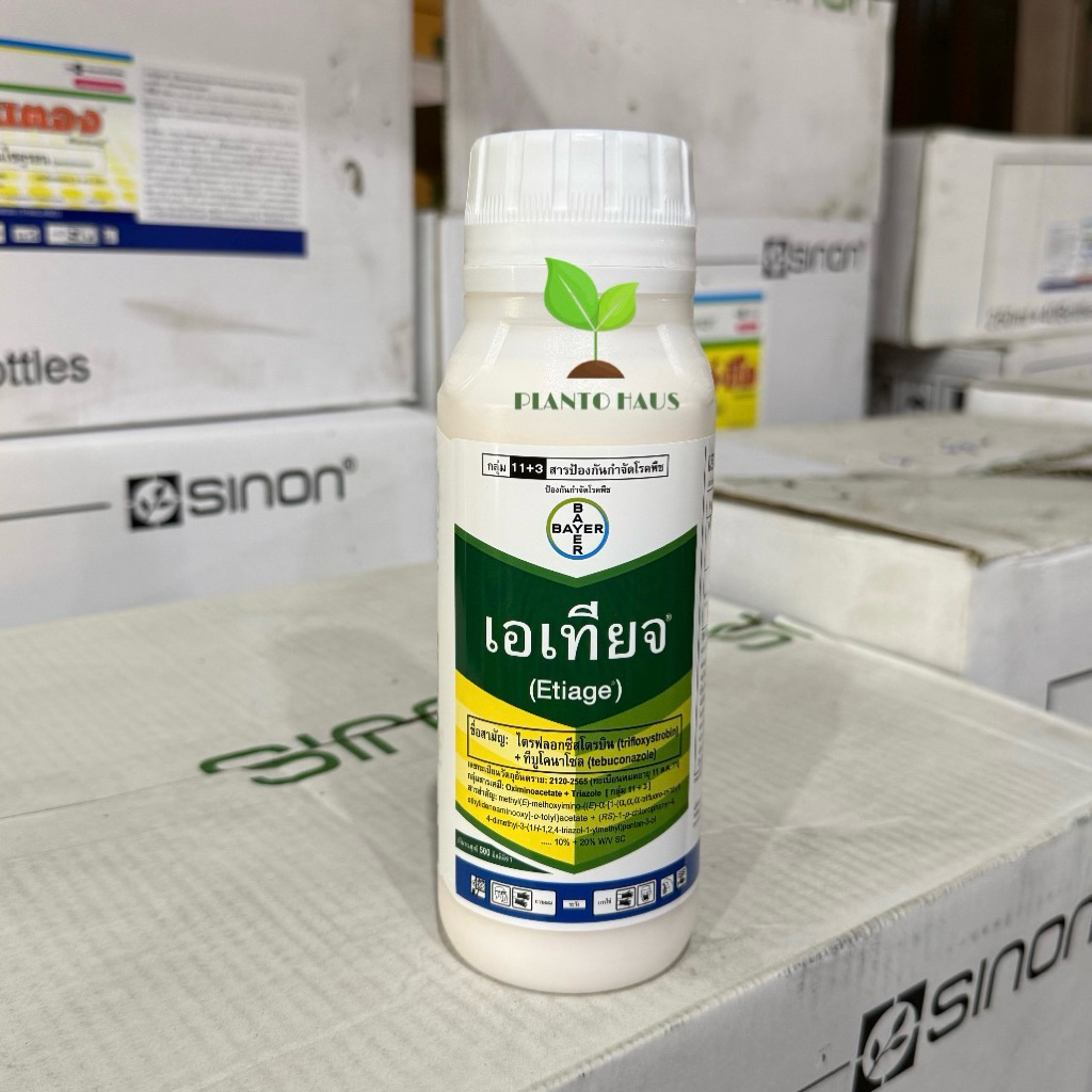 เอเทียจ Bayer ไตรฟลอกซีสโตรบิน + ทีบูโคนาโซล ป้องกัน เมล็ดด่าง 500ซีซี