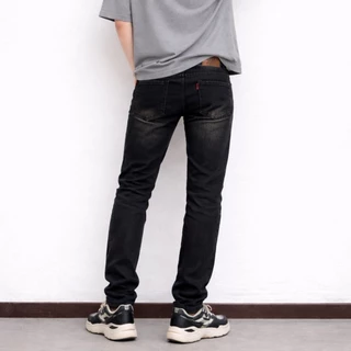 RACHA ราชายีนส์ กางเกงยีนส์ผู้ชาย ทรงกระบอกเล็ก 320-R (Slim Fit) ขาดเข่า 2 ข้าง กางเกงยีนส์ใส่เที่ยว ใส่สบาย ใส่หล่อ
