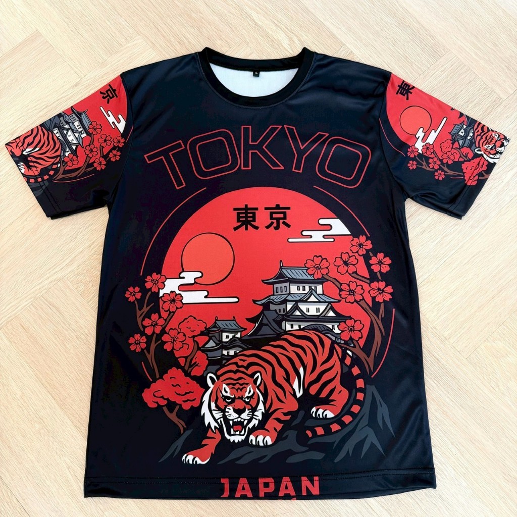 (ลายใหม่)เสื้อยืดลายเสือ Tokyo ลายใหม่สุดเท่