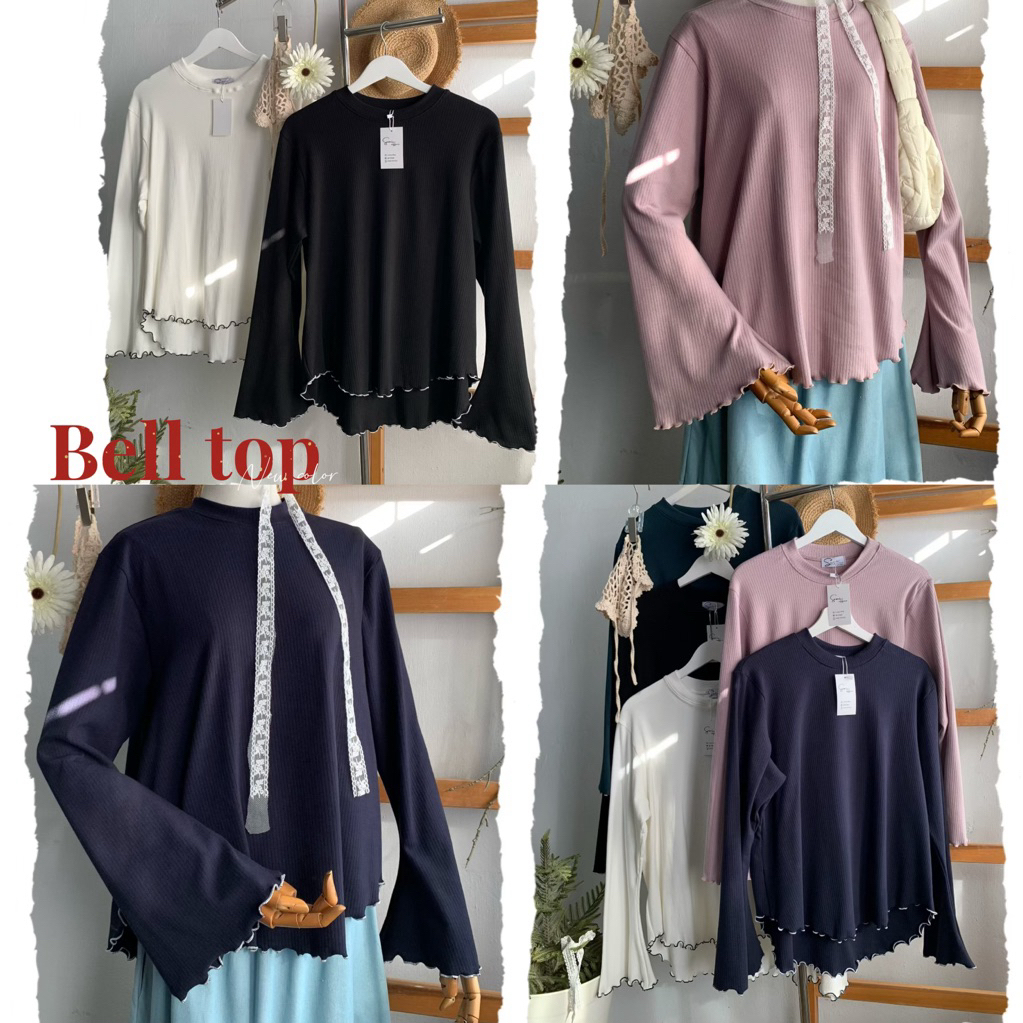 Bell top(แขนกระดิ่ง มี 2size : S /freesize) 🛎️🪄  เสื้อยืด ทรงปล่อยชายโค้ง  แขนเสื้อปรับแพทเทิร์นให้เข้ารูป