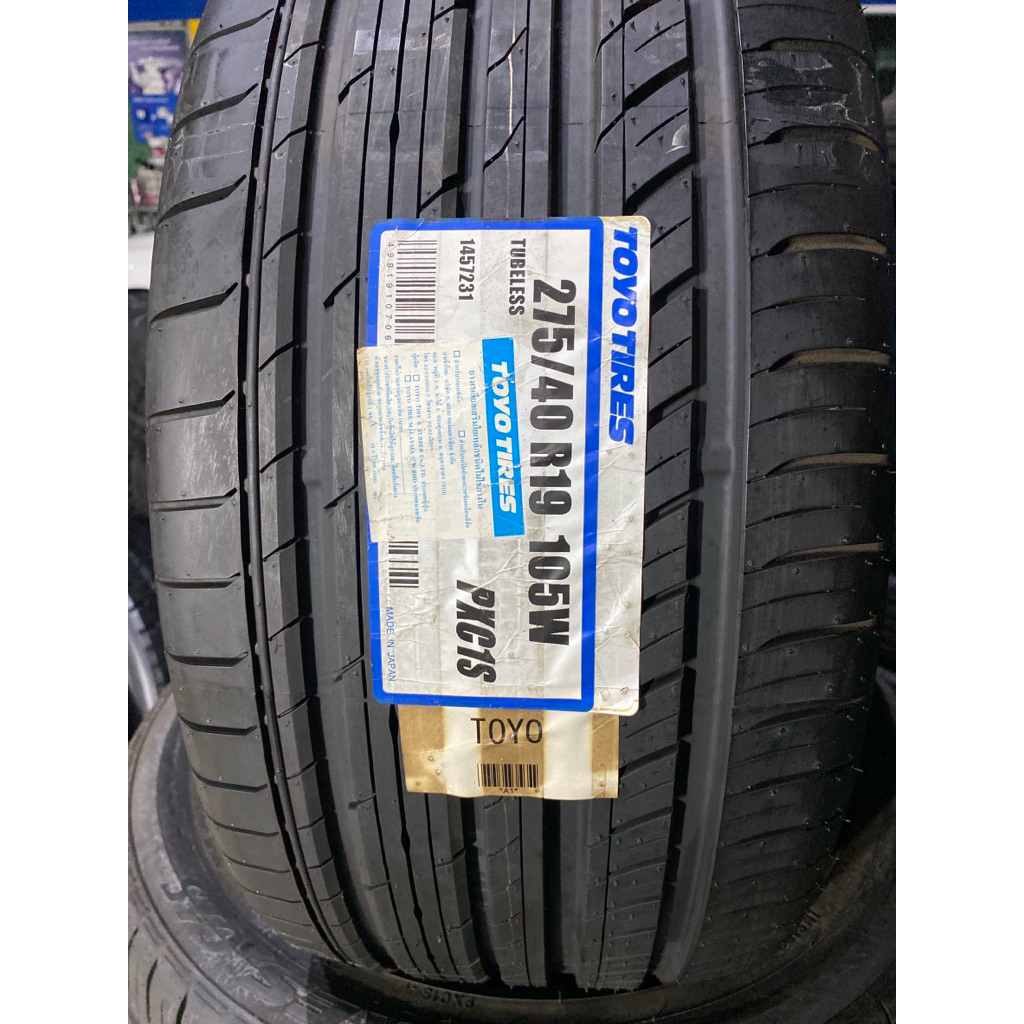 275/40R19 TOYO TIRES C1S JAPAN🇯🇵ราคา 1 เส้น ยางใหม่ ผลิตญี่ปุ่น ปลายปี 2018 ยางคุณภาพเกรดพรีเมี่ยม ส