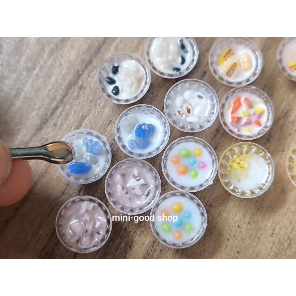 โมเดลขนมไทยแบบน้ำจำนวน1ถ้วยเลือกแบบได้#ขนมจิ๋ว #miniaturedesert#MiniatureThaiDessert