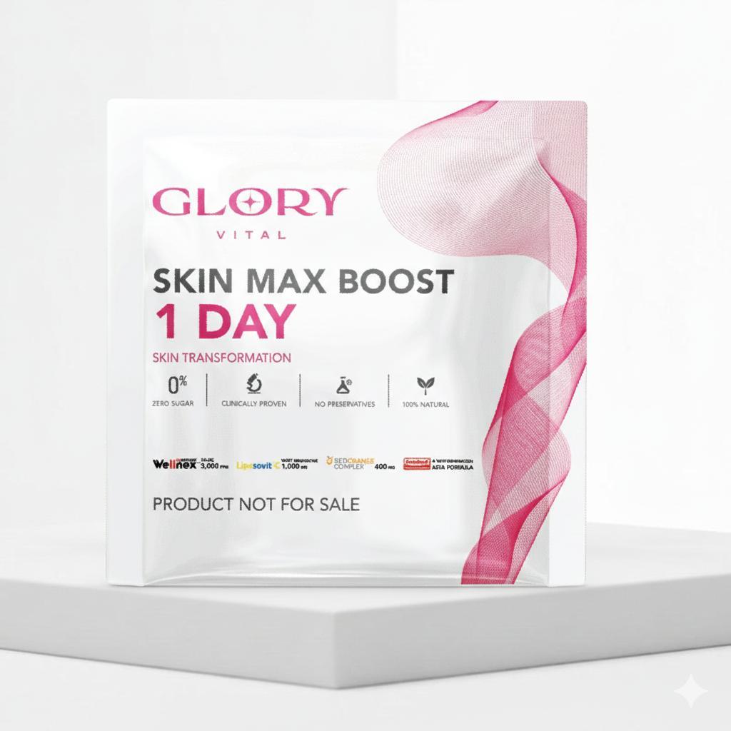 1 Sachet 30DAYS Skin Max Boost วิตามินดริปผิว กลอรี่คอลลาเจน วิตามินซีมะเขือเทศ สารสกัดส้มสีเลือด แอ