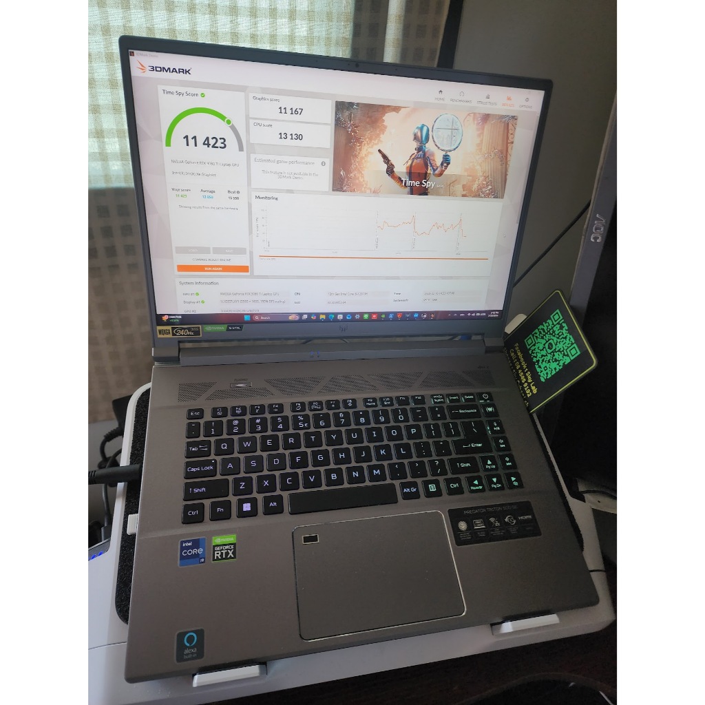 แลก/ขาย Gaming NB Predator i9-Gen12 ram32 RTX 3080Ti vram 16GB จอ 16" 240Hz