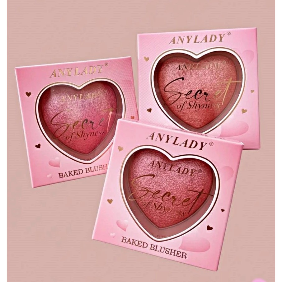 ศ๋."ซ บลัชออนหัวใจ ANYLADY Secret Of Shyness บลัชออนเพิ่มสีสันให้ใบหน้าดูสดใส No.2604