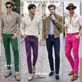 AB Skinny For Men 16 สี กางเกงสกินนี่ยีนส์ ของแท้ 80,000 Like กางเกง AB สกินนี่ยีนส์ ผู้ชาย รวมสี