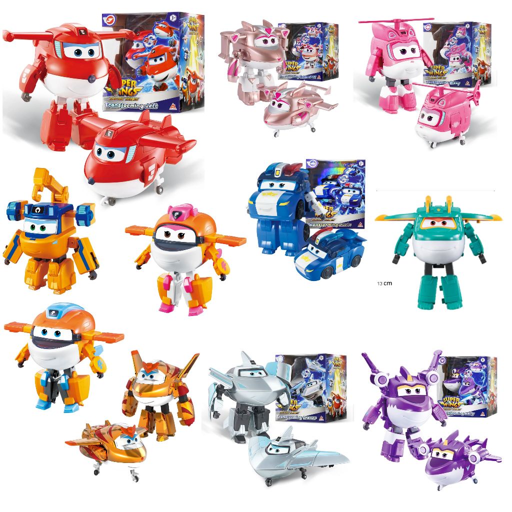 Super Wings 5-Inch Transforming Robot  – Season 8 Upgrade Edition ของเล่นหุ่นยนต์แปลงร่าง รหัส SW7802