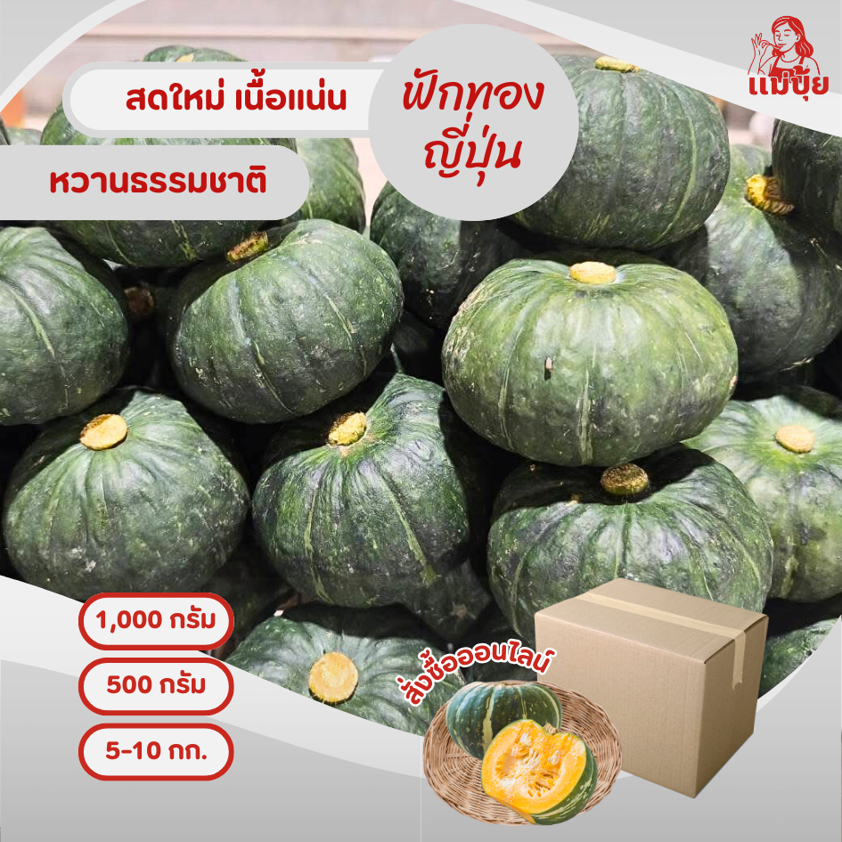 ฟักทองญี่ปุ่น (Japanese pumpkin) #แม่ปุ้ย