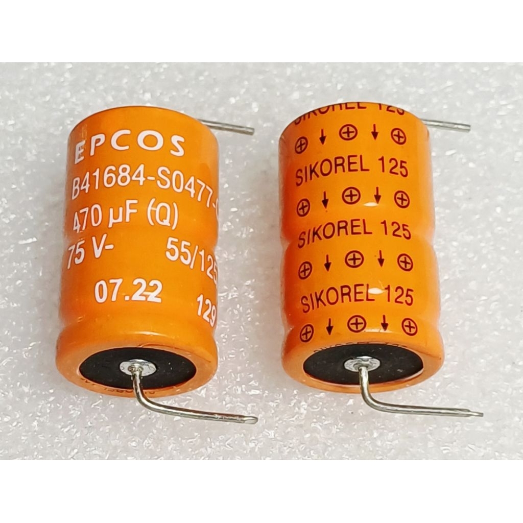 Epcos Sikorel B41684 470uf 75v 125° ( หางหนู ) capacitor ตัวเก็บประจุ คาปาซิเตอร์