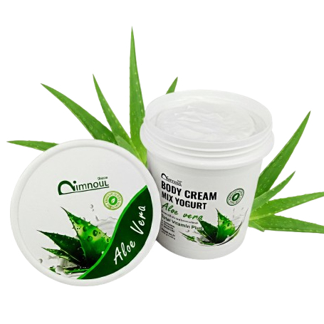 NIMNOUL ครีมบำรุงผิวกาย 230g./800g. สูตรว่านหางจระเข้ Body Cream Aloe vera ผิวนุ่มเนียนกระจ่างใสขึ้น