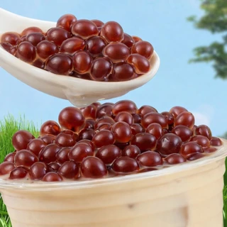 [พร้อมส่ง] ถูกสุด Popping Boba มุกป๊อบสอดไส้ถั่วแดง Topping ธัญพืช 500G [RB01]