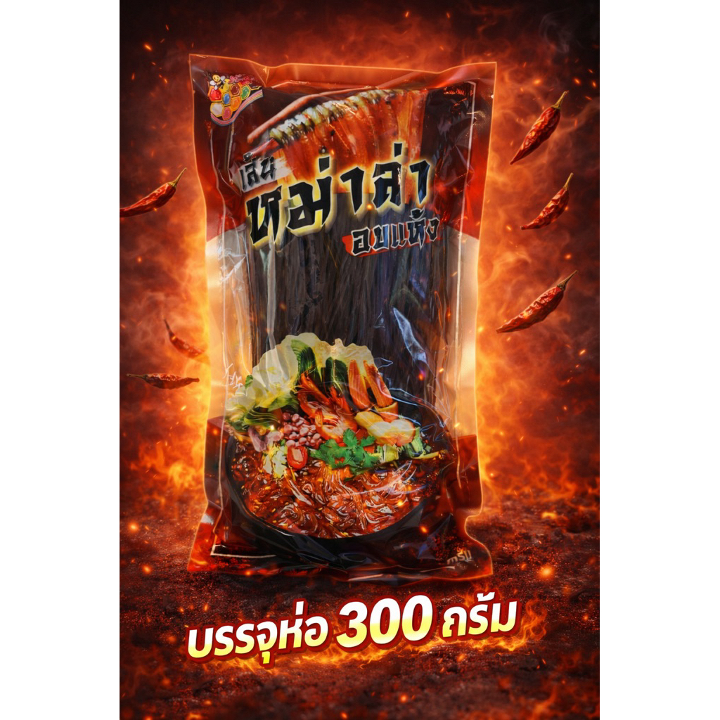 เส้นหม่าล่า300 กรัม(1 ห่อ)