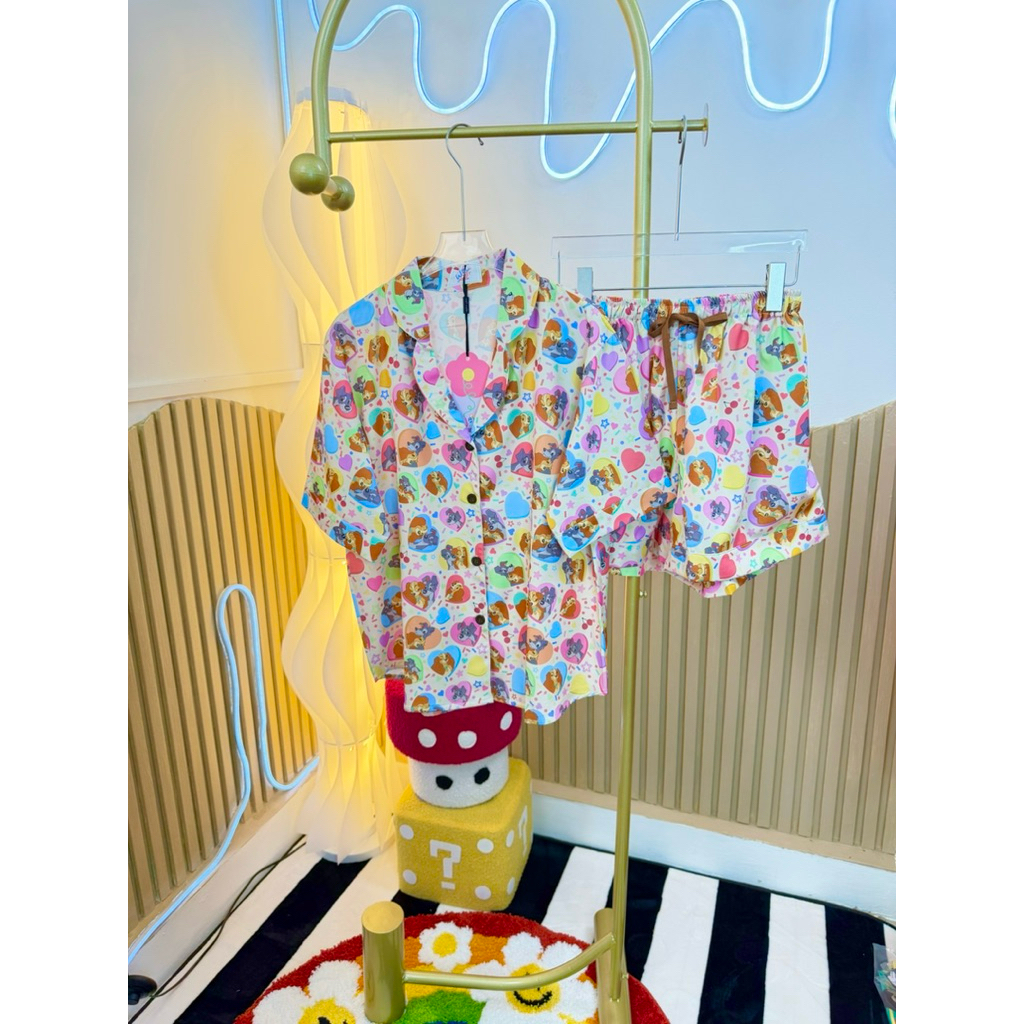 ชุดนอน แขนสั้นกางเกงขาสั้น WELL WEAR