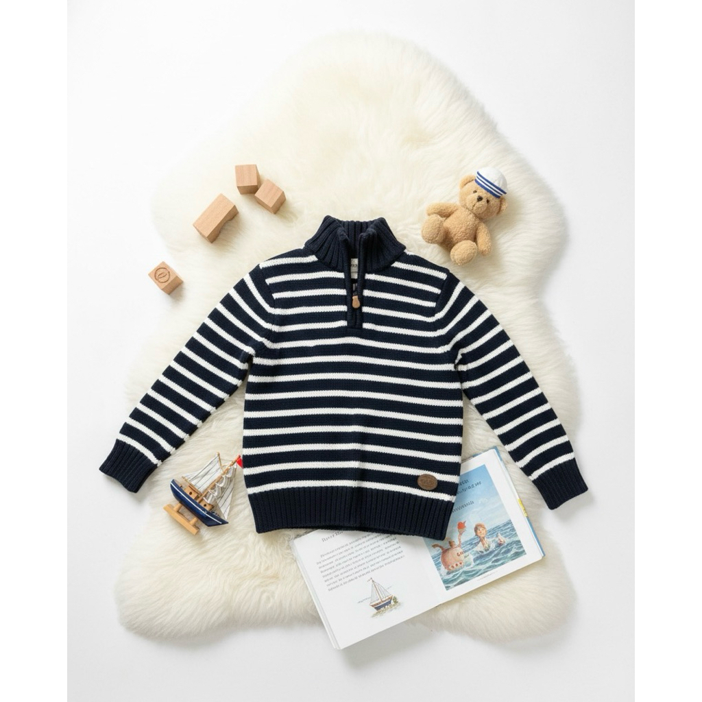 เสื้อ sweater มือ2 H&M ของแท้ size US 4-6Y (น้องตัวเล็ก 6-7 ขวบ ใส่ได้คะ)