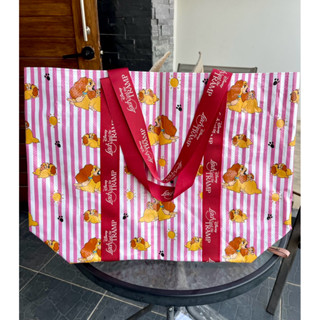 [ของแถมใหญ่XL]กระเป๋าสะพายช็อปปิ้งพับได้ลายLady&The Tramp ลิ…