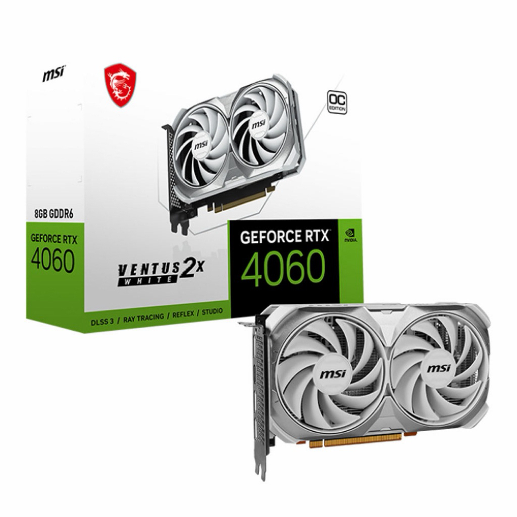 MSI RTX 4060 VENTUS 2X WHITE 8G OC - 8GB GDDR6