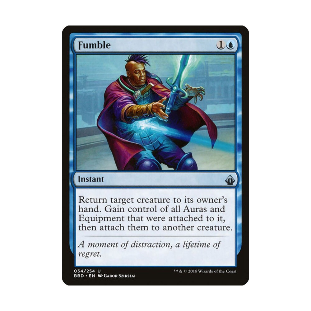 [MTG] Fumble [BBD] [BLUE] [U] - Magic the Gathering EDH SINGLES