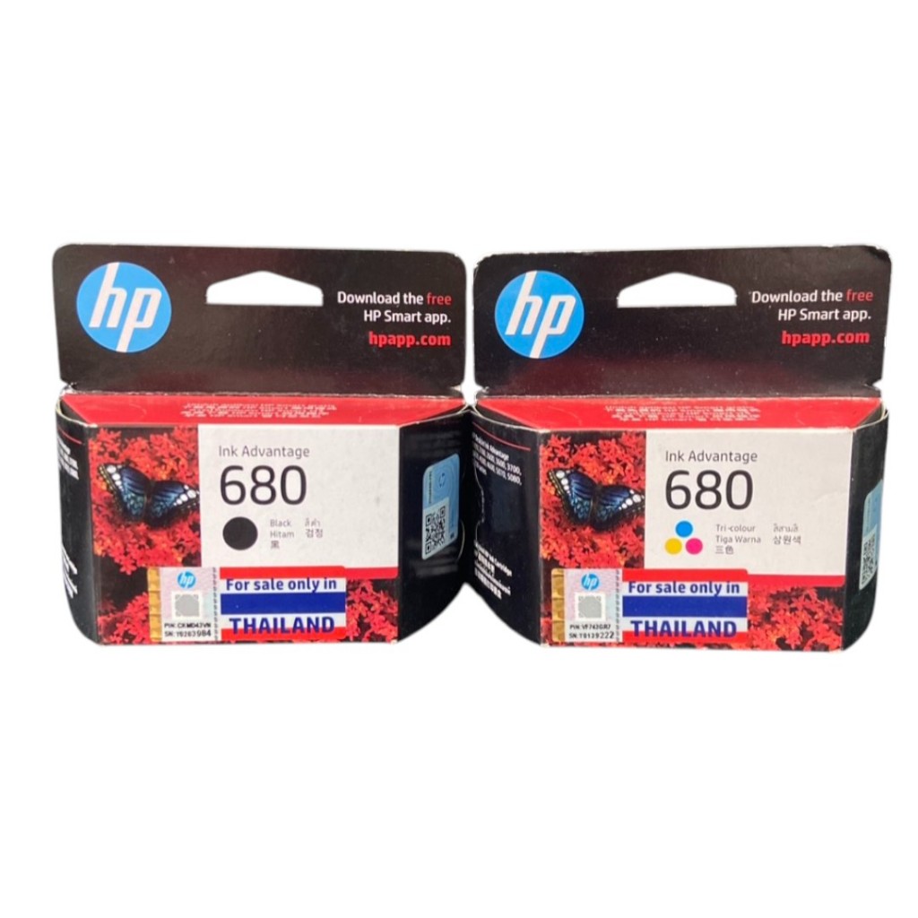 ตลับหมึก HP 680 Original Ink Advantage Cartridge (Tri-color/Black)