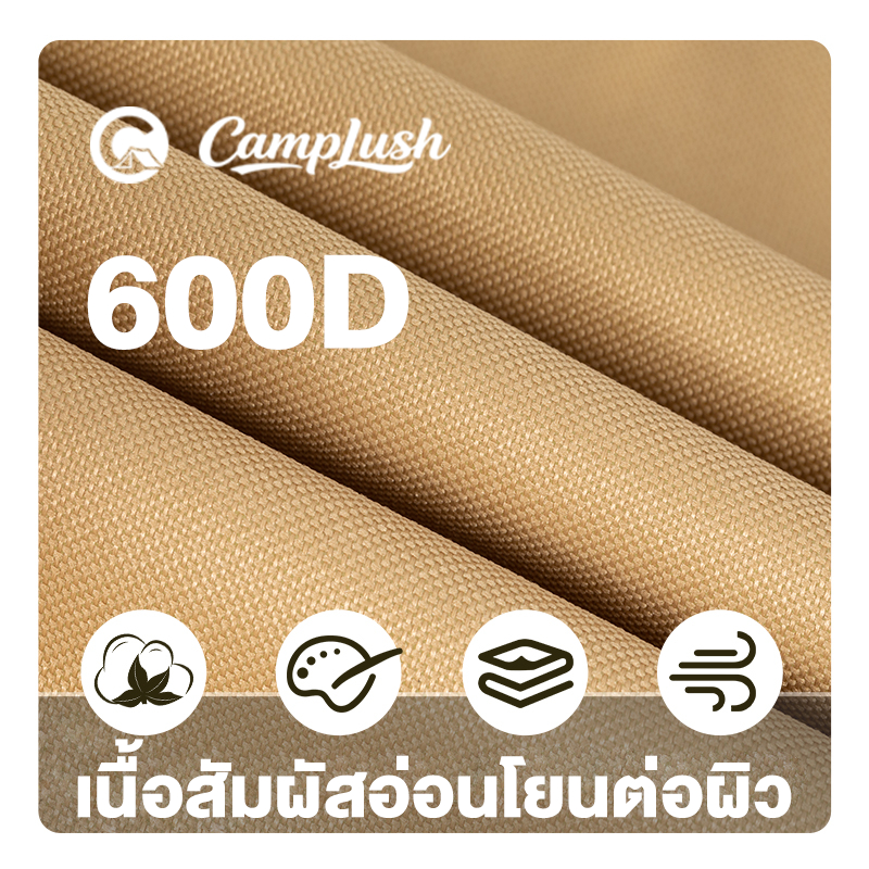 เก้าอี้แคมป์ปิ้ง พกพาพับได้ เก้าอี้ปิคนิค วงเล็บเหล็กคาร์บอนสูง รูปที่ 4