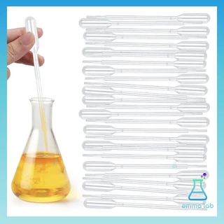 หลอดหยดสาร หลอดหยดสี 25 ชิ้น ; ขนาด 1 ml, 3 ml, 5ml, 10ml (Dropper/Pasteur Pipettes) ที่หยดของเหลว ปิเปต หลอดหยดพลาสติก